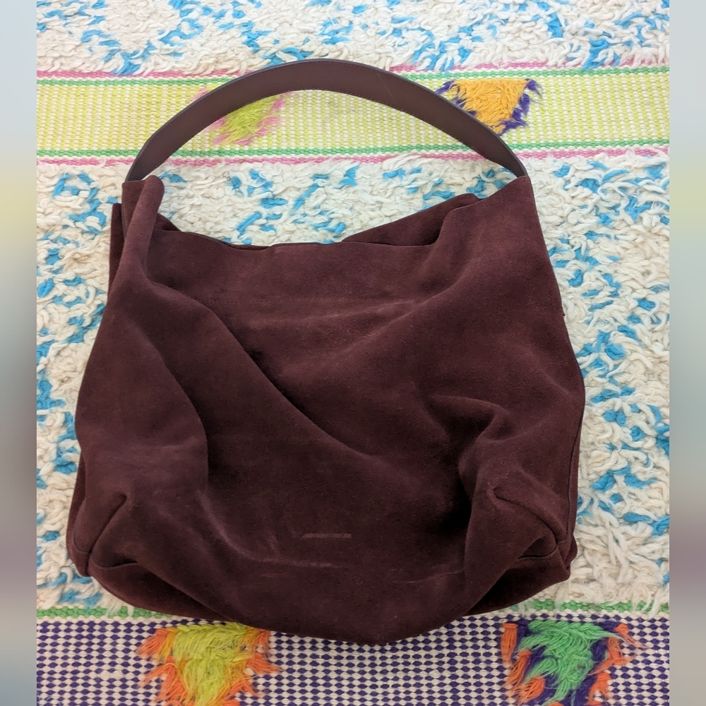 Antonio Melani Ari Suede Hobo Bag | Oxblood Burgundy | Luxe Slouchy Shoulder Bag